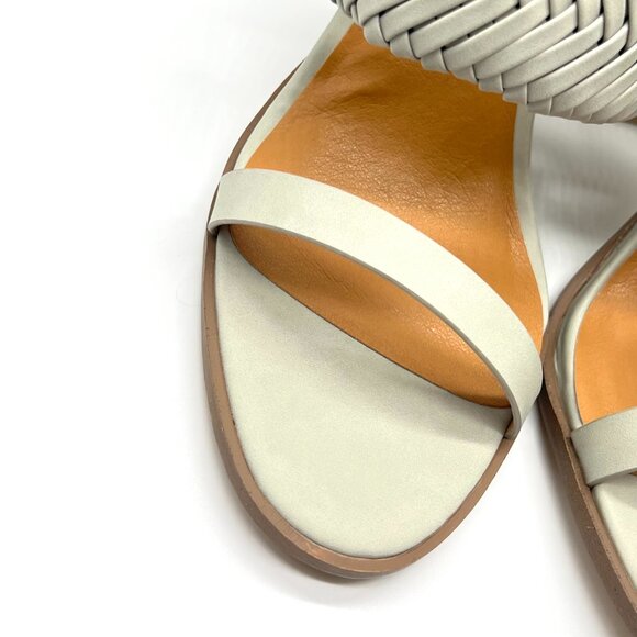 DV‎ Dolce Vita Womens Size 11 Bambi Sage Green Woven Heels Mules Sandals Shoes - Picture 4 of 14